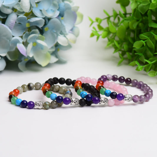 Chakra Mixed Crystal Bracelet Bulk Wholesale  Wholesale Crystals