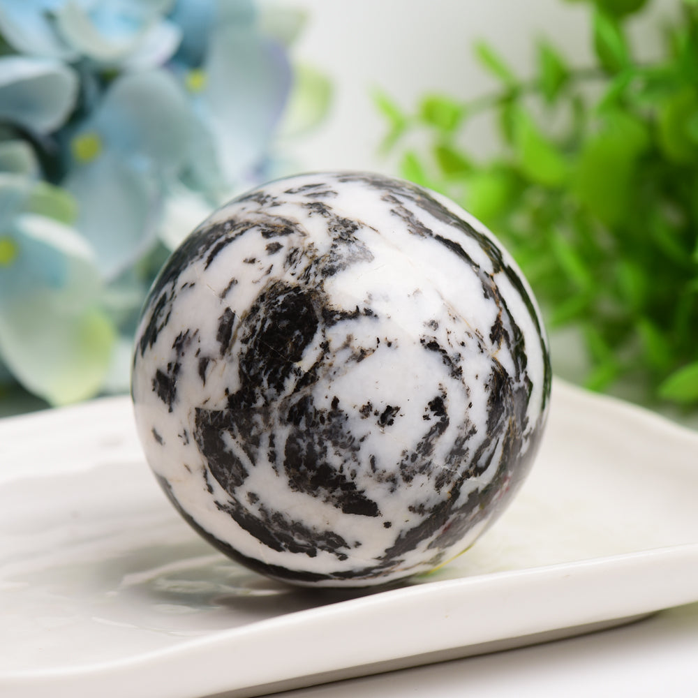 2.5"-4.0" Zebra Jasper Crystal Sphere Bulk Wholesale  Wholesale Crystals