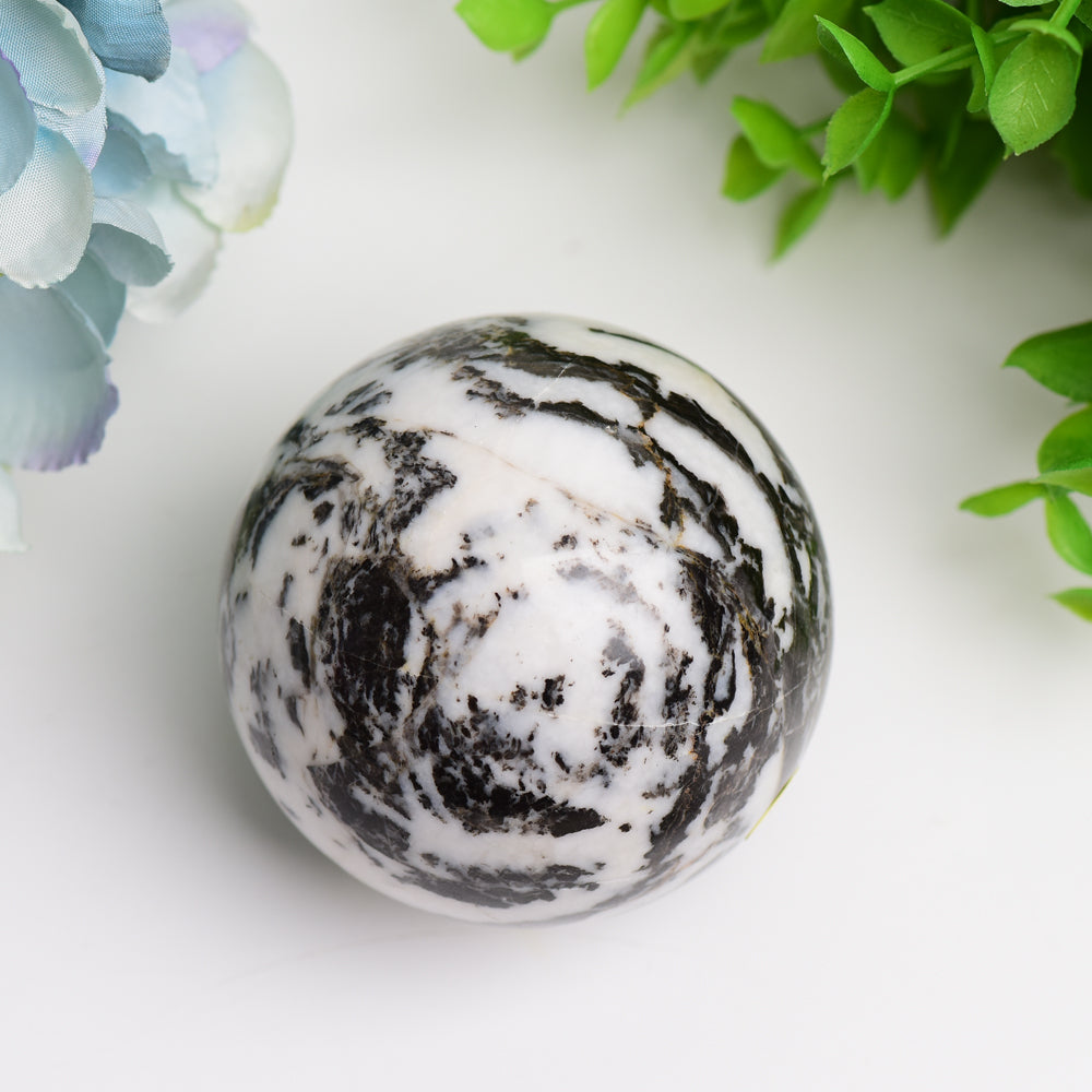 2.5"-4.0" Zebra Jasper Crystal Sphere Bulk Wholesale  Wholesale Crystals