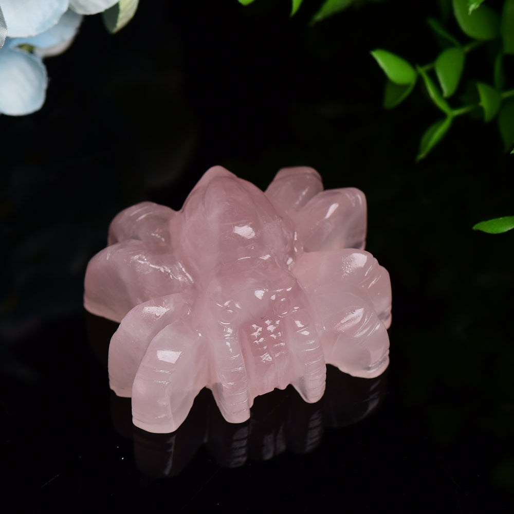 2.4" Rose Quartz Spider Crystal Carving Bulk Wholesale  Wholesale Crystals