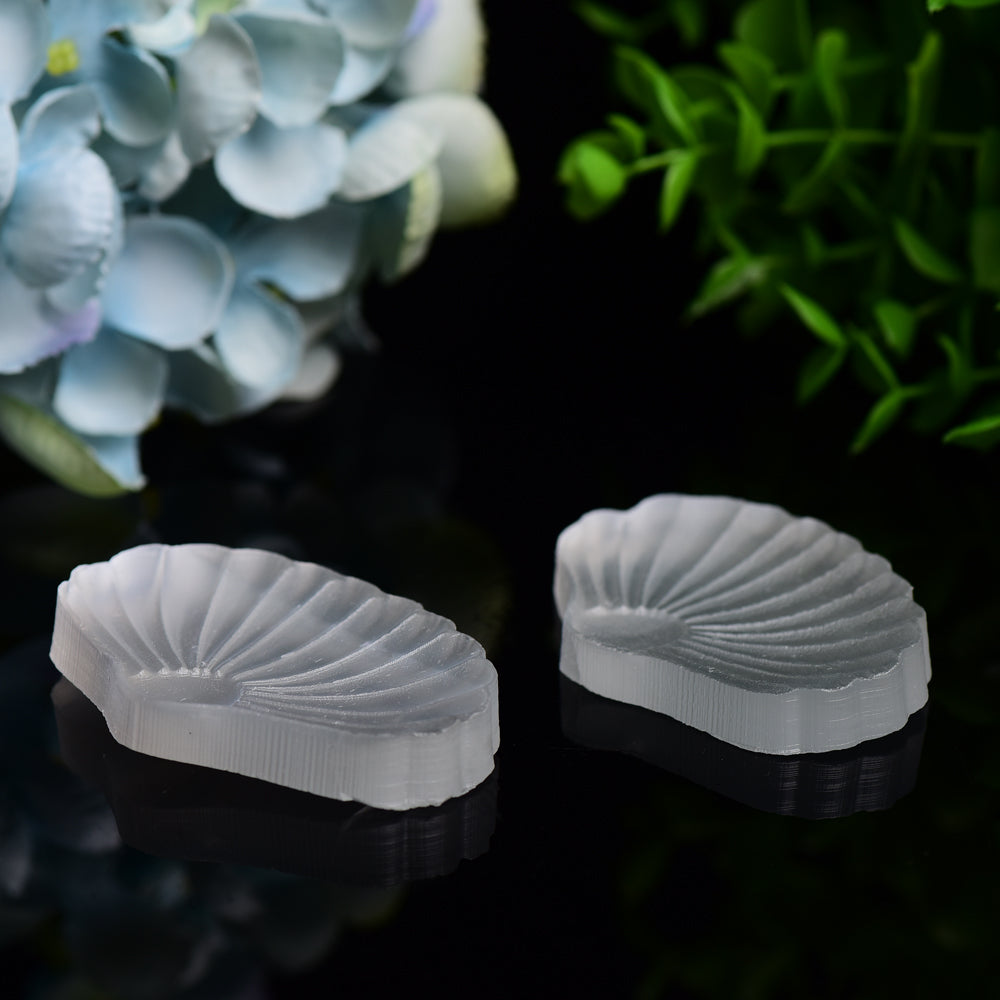 2.7" Selenite Shell Shape Carving Bulk Wholesale  Wholesale Crystals