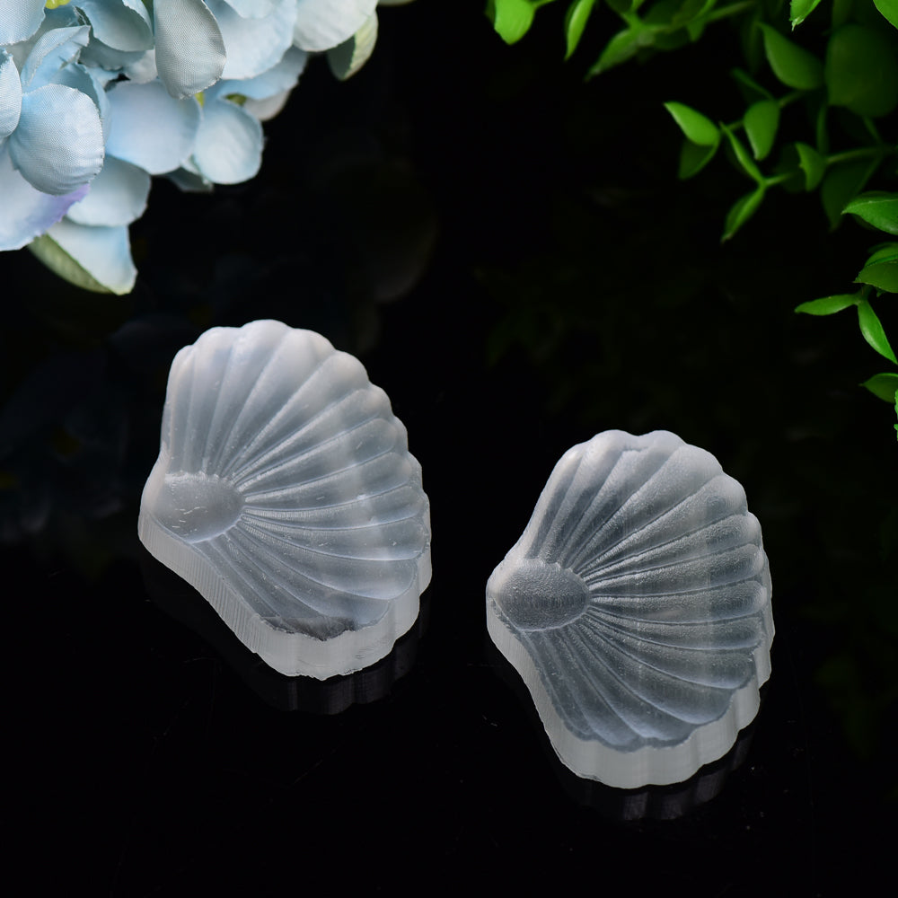 2.7" Selenite Shell Shape Carving Bulk Wholesale  Wholesale Crystals