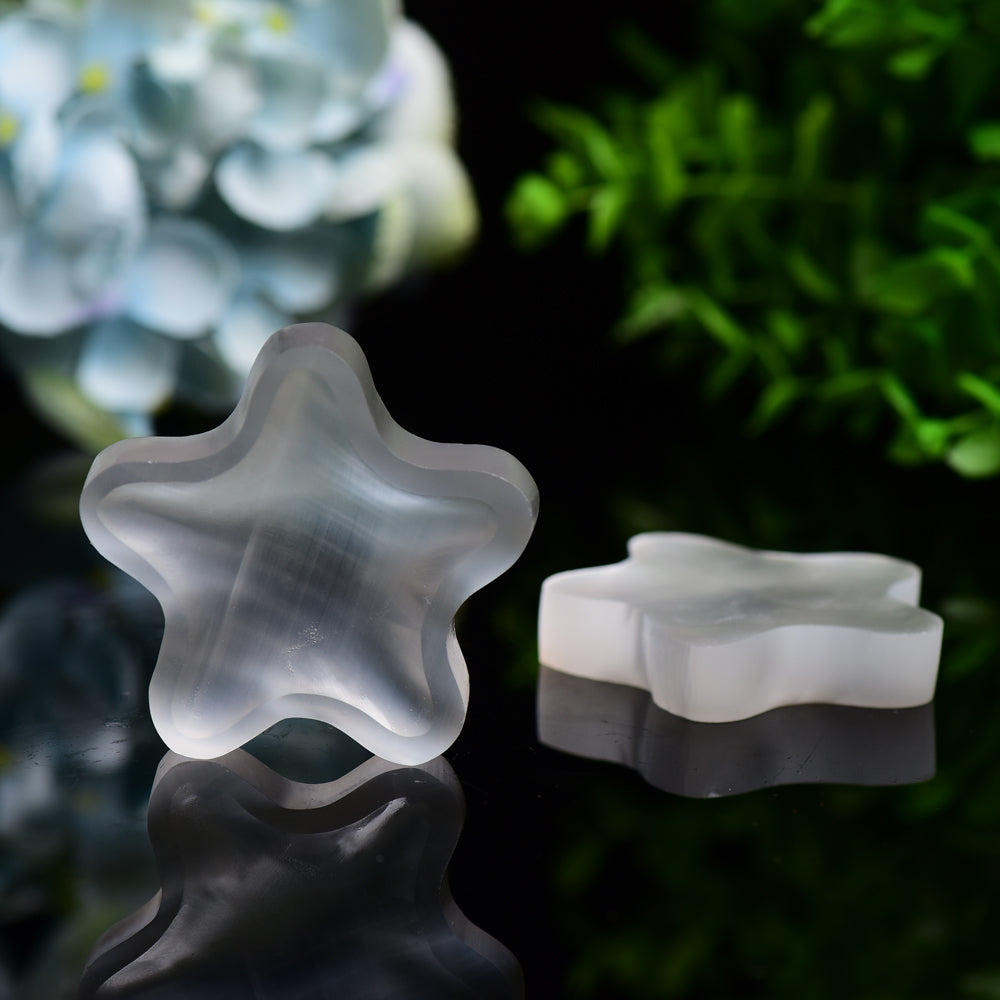 2.3" Star Shape Selenite Bowl Bulk Wholesale  Wholesale Crystals
