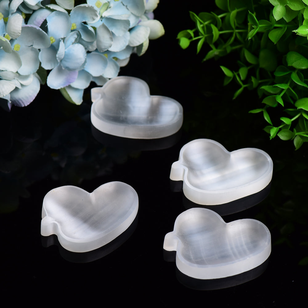 2.6" Duck Shape Selenite Bowl Carving Bulk Wholesale  Wholesale Crystals