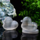2.6" Duck Shape Selenite Bowl Carving Bulk Wholesale  Wholesale Crystals