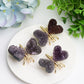 2.1" Amethyst Cluster Butterfly Design Free Form Bulk Wholesale  Wholesale Crystals