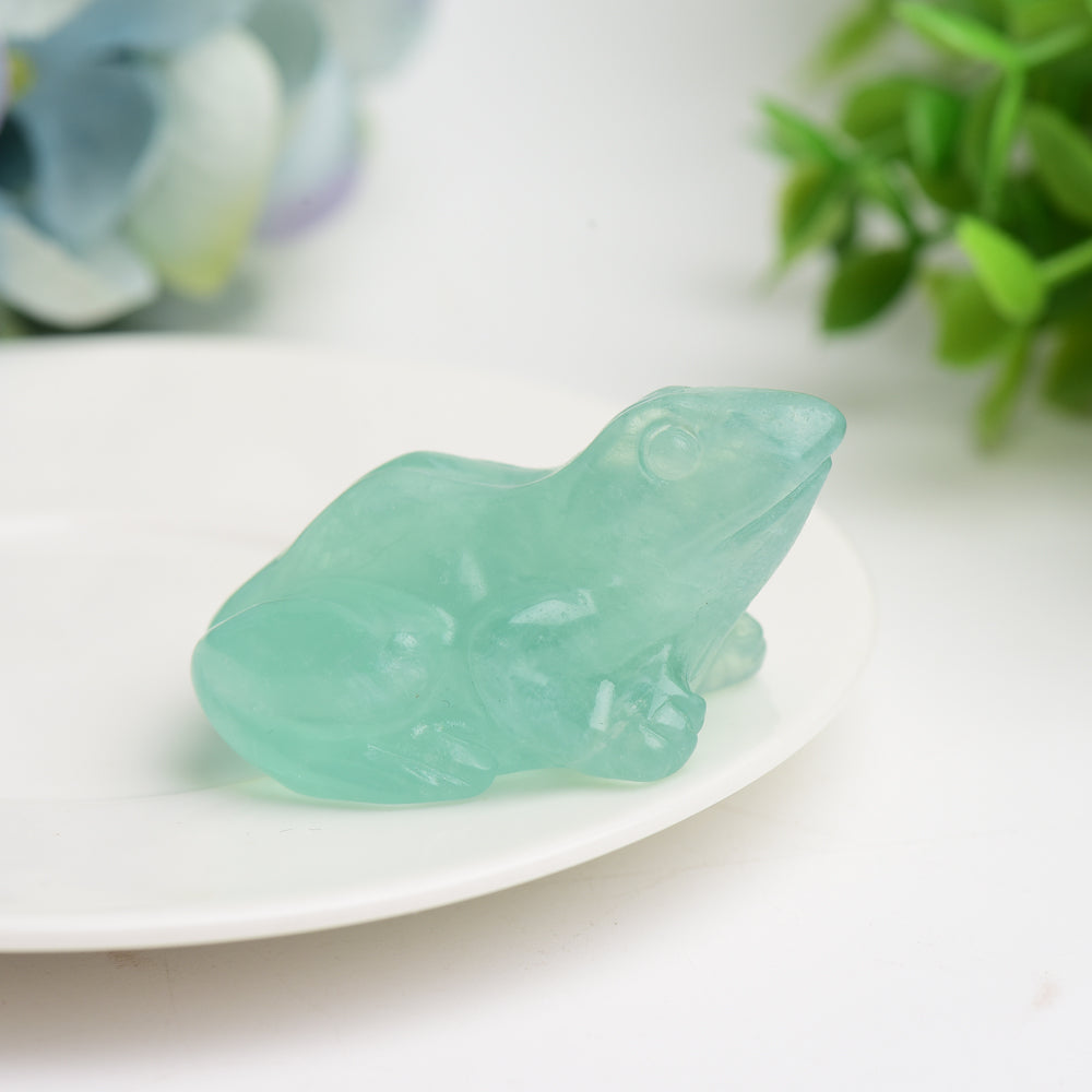 2.0" Fluorite Frog Crystal Carving Bulk Wholesale  Wholesale Crystals