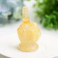2.7" Mixed Crystal Middle Finger Gesture Crytsal Carving Bulk Wholesale  Wholesale Crystals