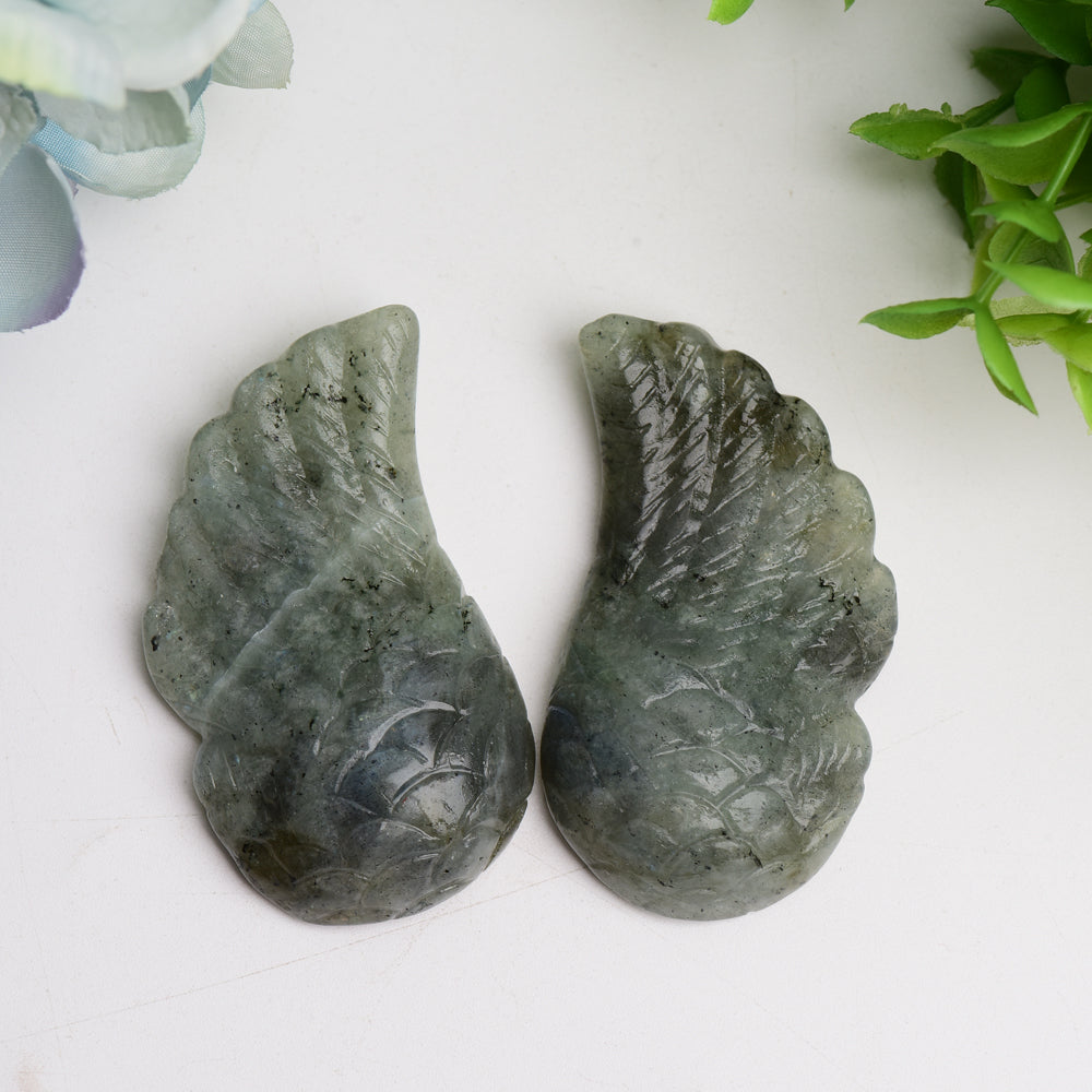 2.4" Mixed Crystal Wings Carving Bulk Wholesale  Wholesale Crystals