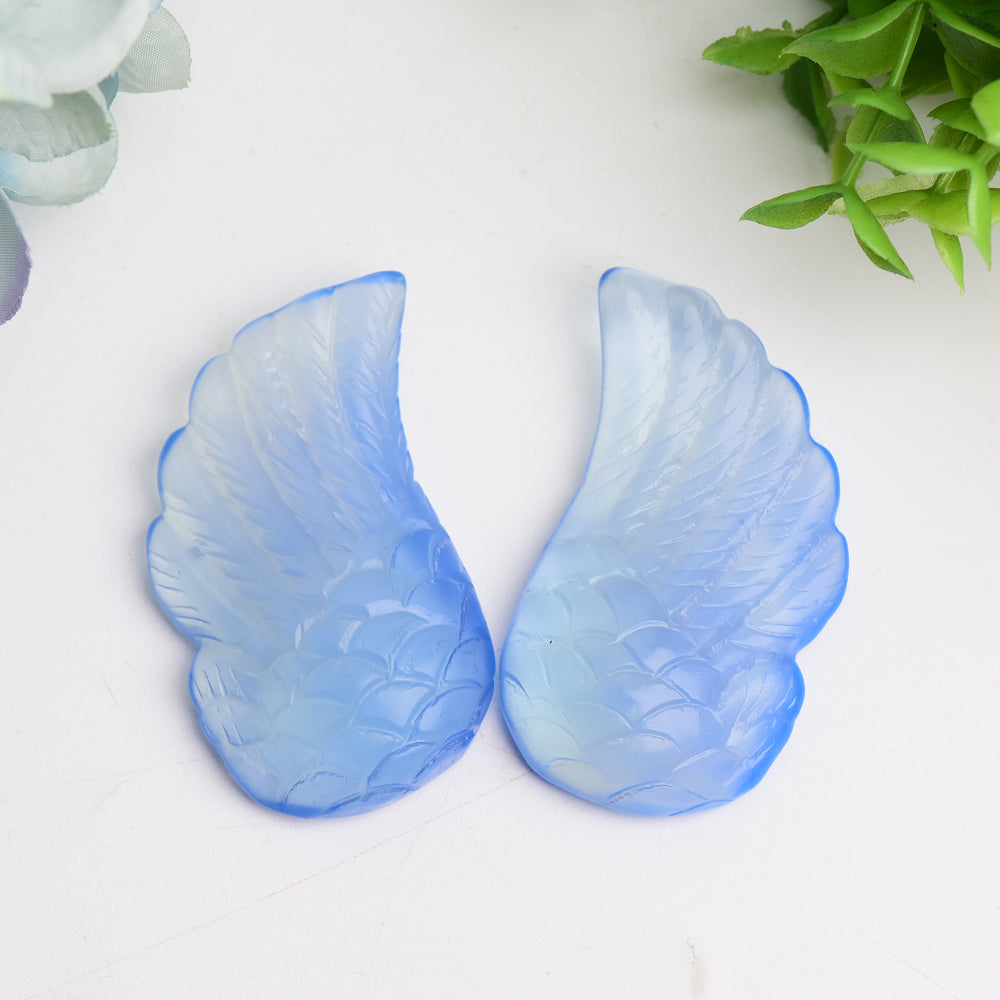 2.4" Mixed Crystal Wings Carving Bulk Wholesale  Wholesale Crystals