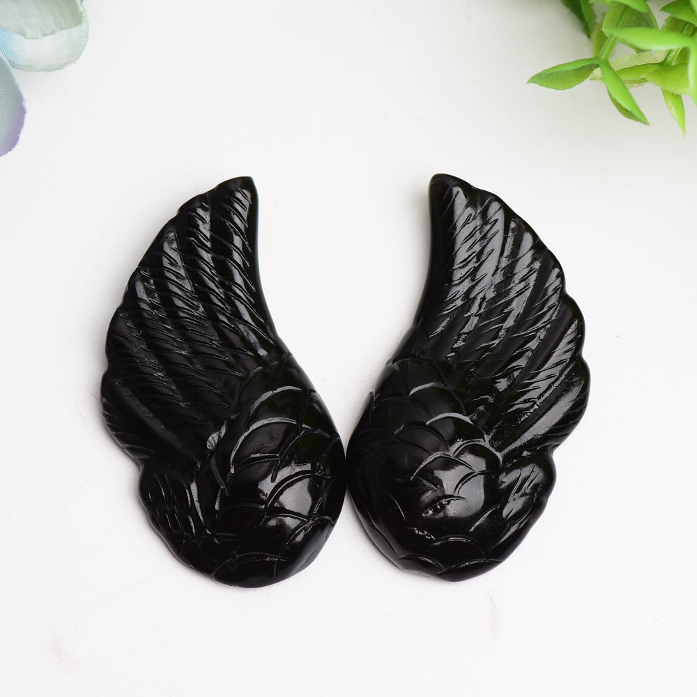 2.4" Mixed Crystal Wings Carving Bulk Wholesale  Wholesale Crystals
