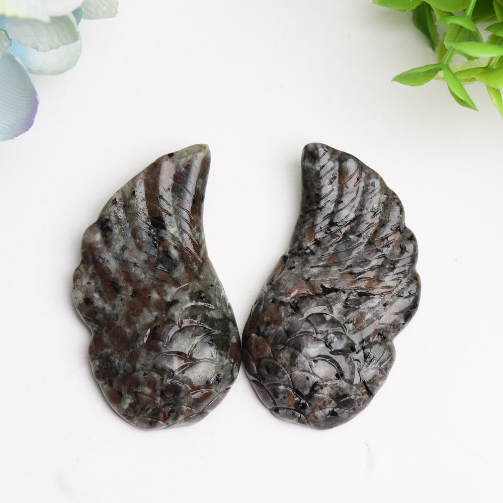 2.4" Mixed Crystal Wings Carving Bulk Wholesale  Wholesale Crystals