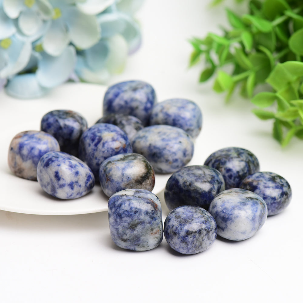 Blue Dot Crystal Tumbles Bulk Wholesale  Wholesale Crystals