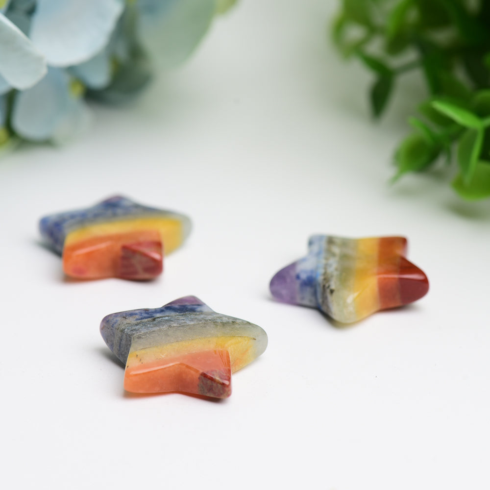 1.1" Chakra Star Crystal Carving Bulk Wholesale  Wholesale Crystals