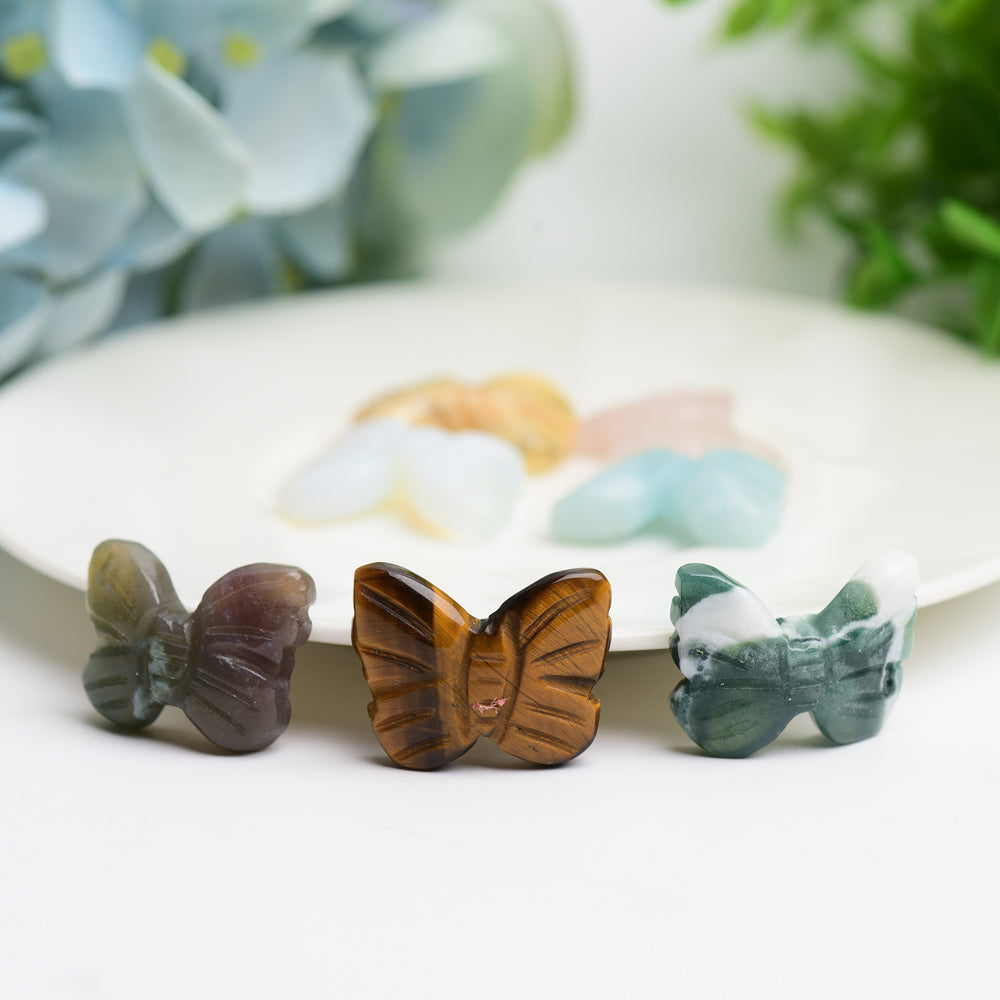 Mixed Crystal Butterfly Crystal Carving for Jewelry DIY Bulk Wholesale  Wholesale Crystals