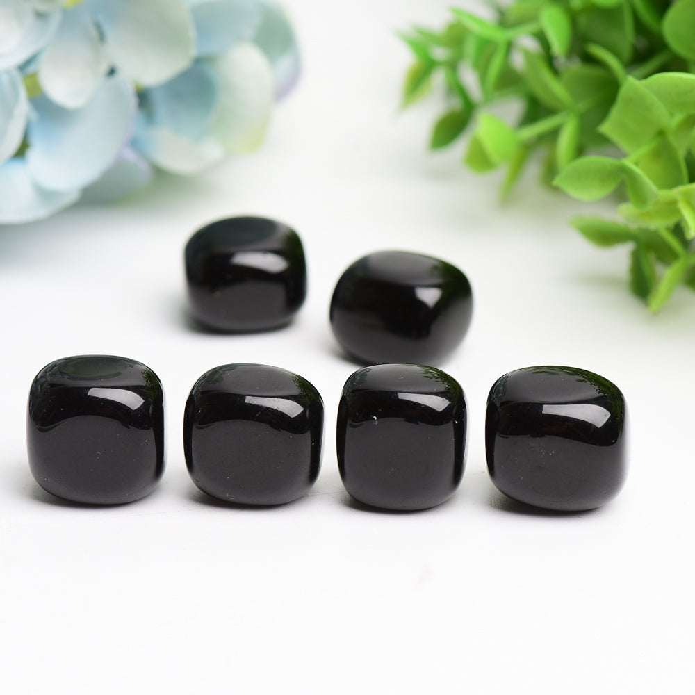 Black Obsidian Crystal Tumbles Bulk Whoelsale  Wholesale Crystals