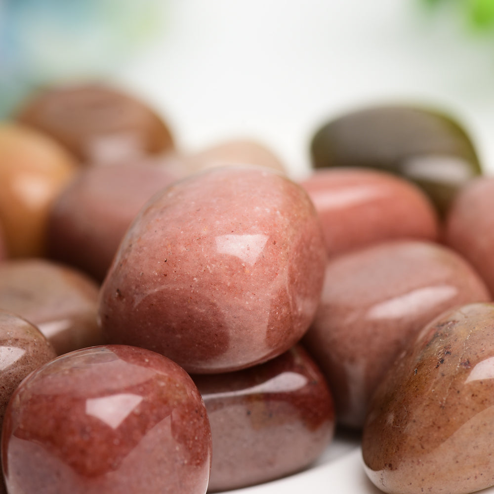 Red Aventurine Crystal Tumble Bulk Wholeslae  Wholesale Crystals