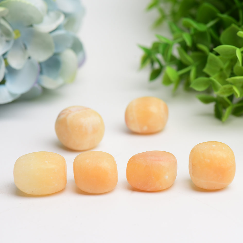 Orange Calcite Crystal Tumble Bulk Wholesale  Wholesale Crystals