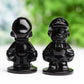2.6" Black Obsidian Mario Crystal Carving  Wholesale Crystals