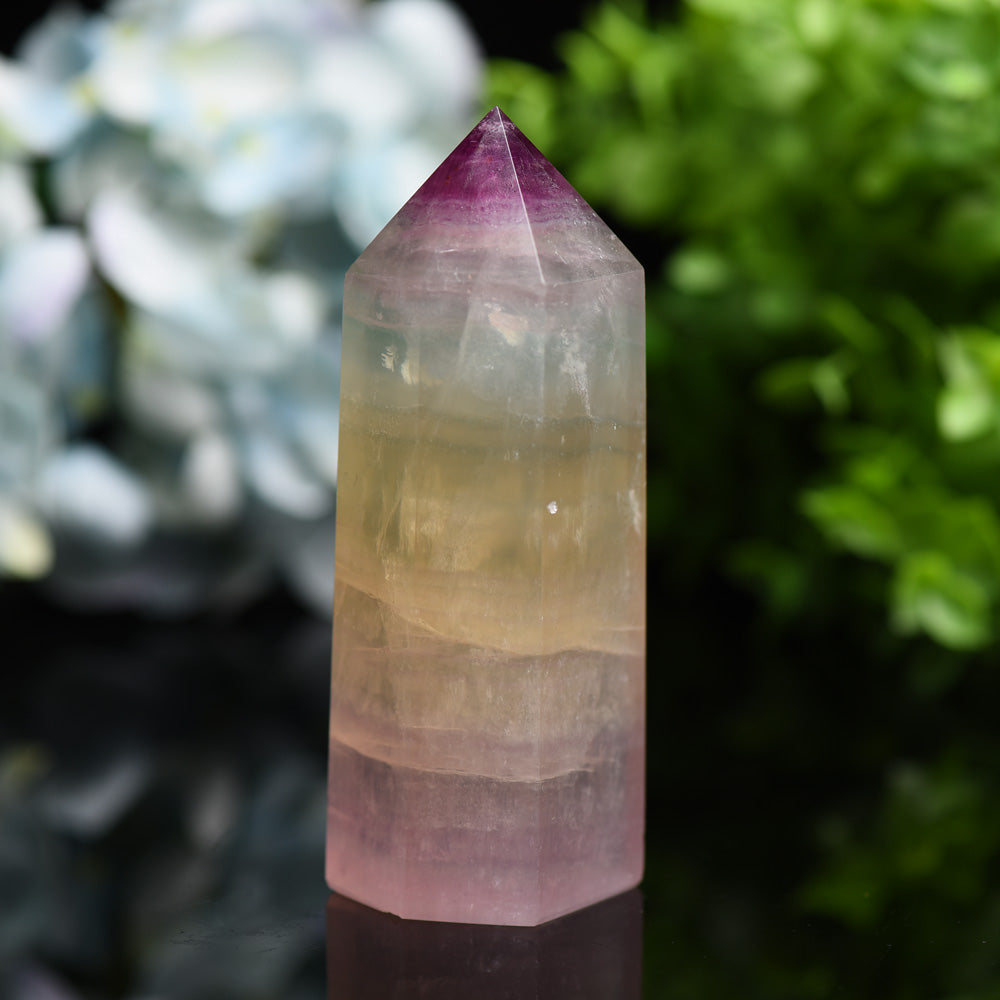 4.0"-5.0" Rainbow Fluorite Crystal Tower Bulk Wholesale  Wholesale Crystals