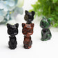 2.0" Mixed Crystal Cat Carving Bulk Wholesale  Wholesale Crystals