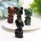 2.0" Mixed Crystal Cat Carving Bulk Wholesale  Wholesale Crystals