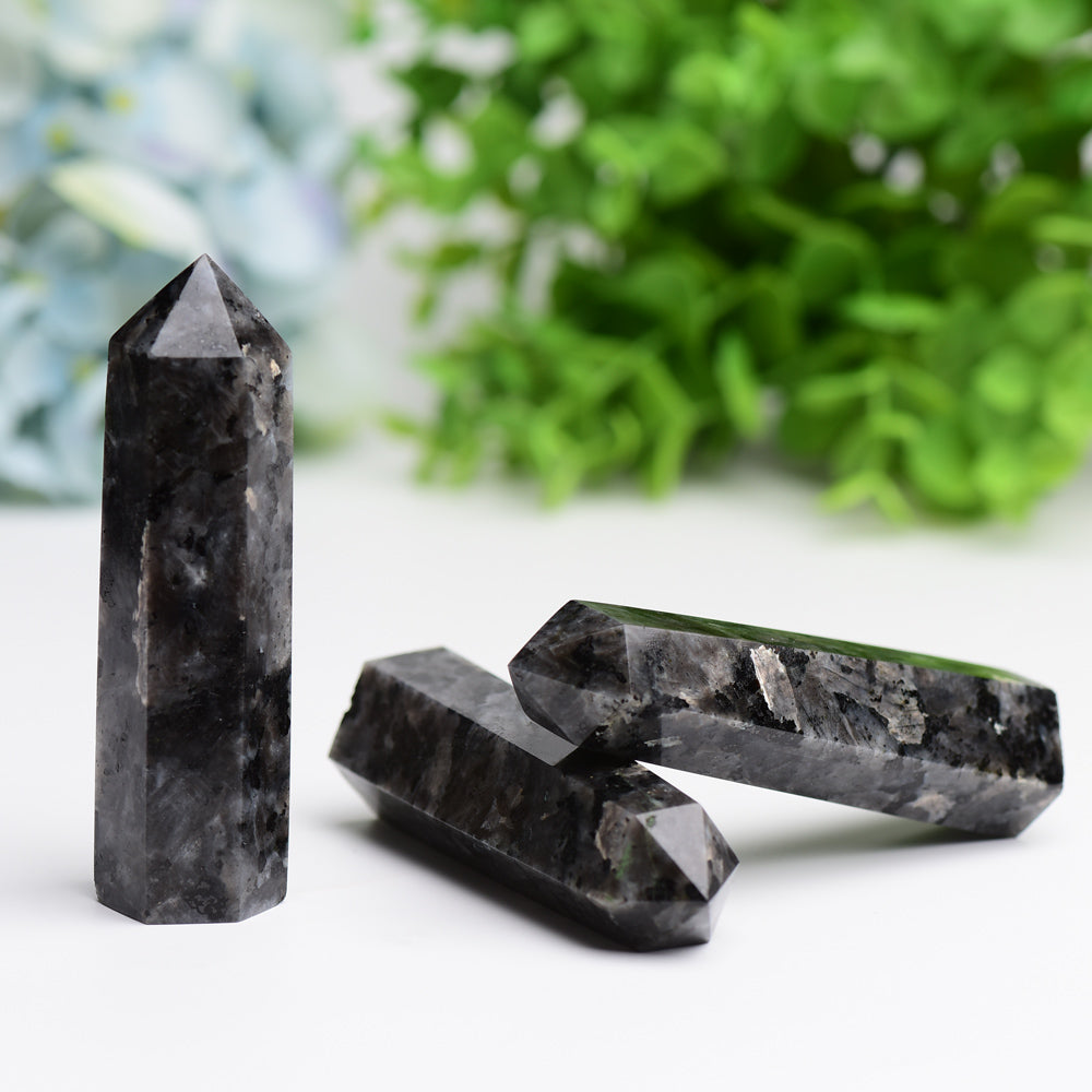 Larvikite Points  Wholesale Crystals