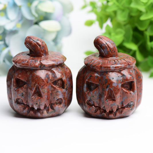 2.8" Re Que Sera Pumpkin Crystal Carving for Halloween Bulk Wholesale  Wholesale Crystals