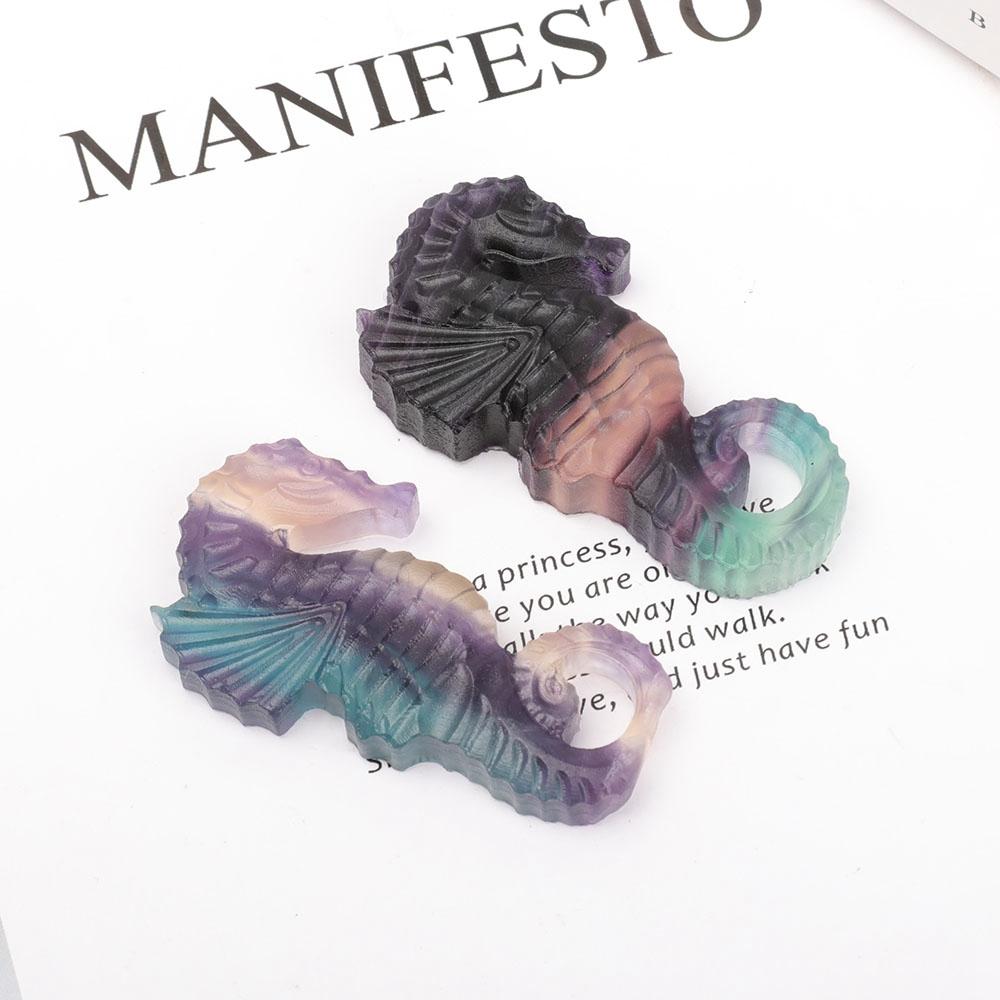 Fluorite Hippocampus Carvings Wholesale Crystals