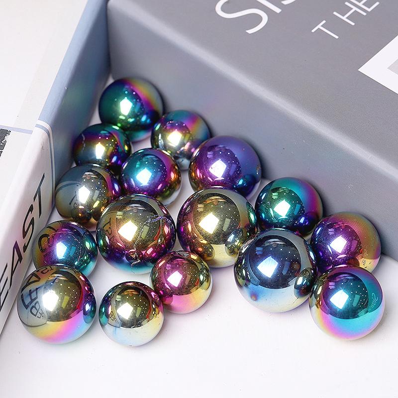 High Quality Titanium Aura Crystal Spheres Crystal Balls for Healing Wholesale Crystals
