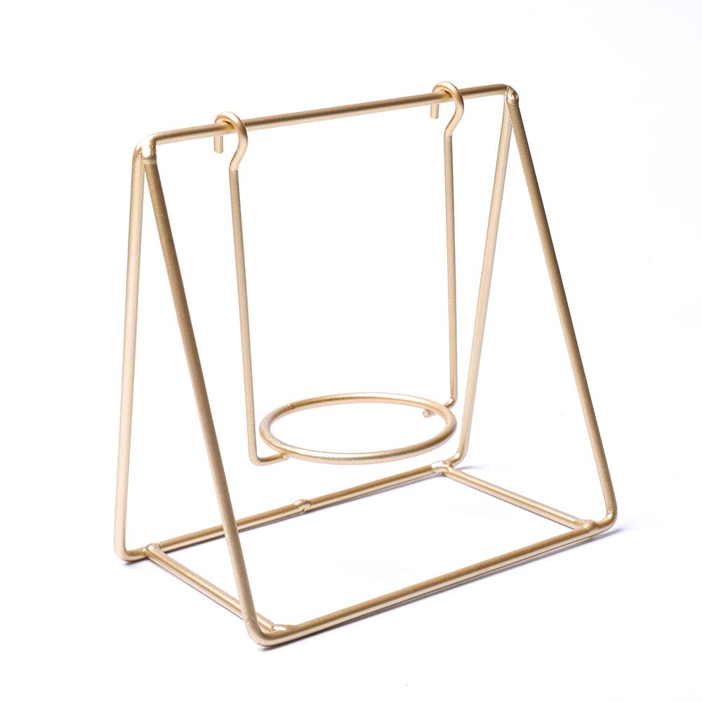 Metal Swing Design Sphere Stand Wholesale Crystals