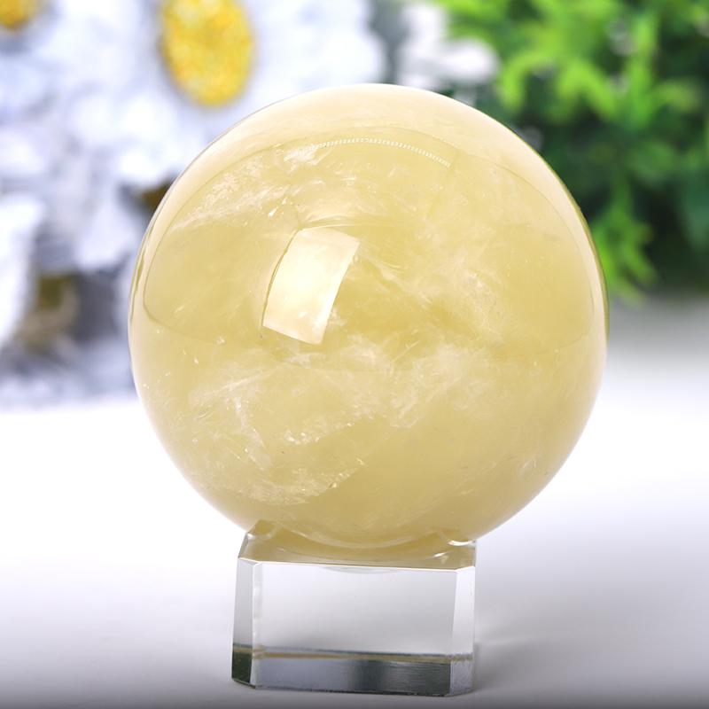 2.0"-4.5" Citrine Sphere Wholesale Crystals