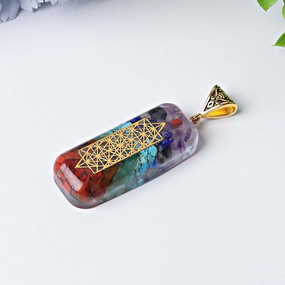 2.2" Chakra Pendant Wholesale Crystals