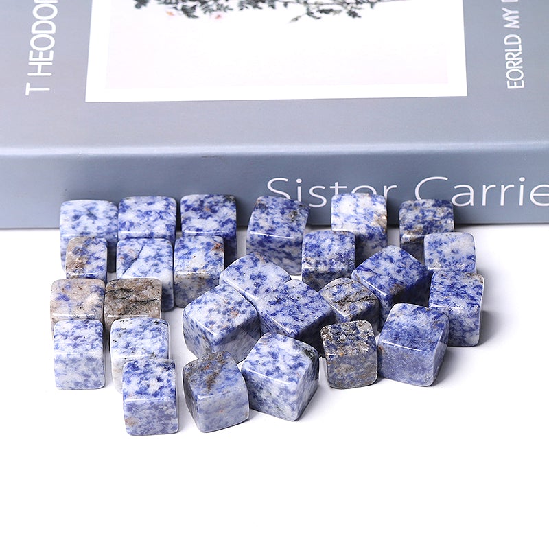0.1kg Blue Spots Crystal Cubes Wholesale Crystals