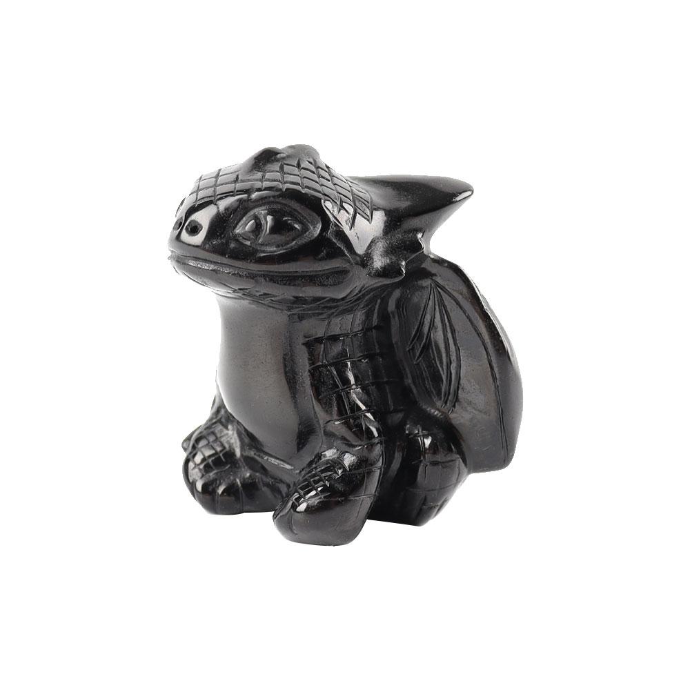 Black Obsidian Crystal Carving Toothless Wholesale Crystals