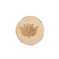 Wooden Coaster 8-10cm Wholesale Crystals