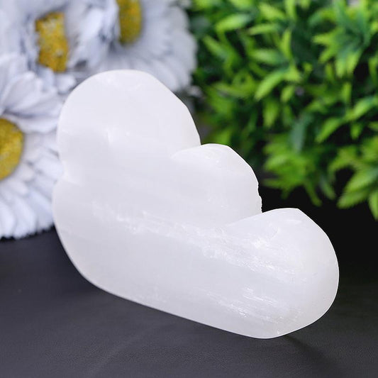 5" Cloud Shape Selenite Carving Wholesale Crystals