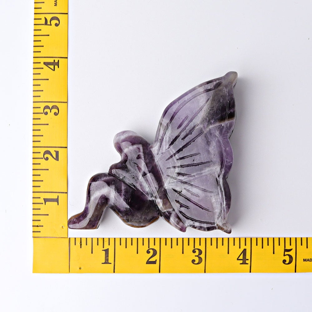 3.5" Dream Amethyst Fairy Crystal Carvings Wholesale Crystals
