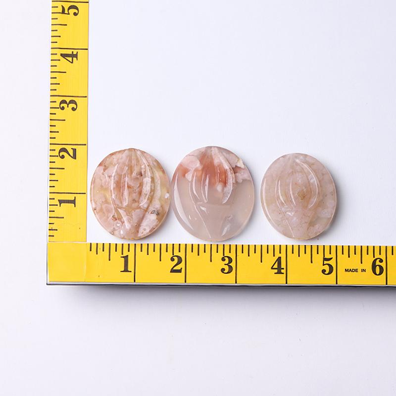 1.5" Flower Agate Crystal Carvings Wholesale Crystals