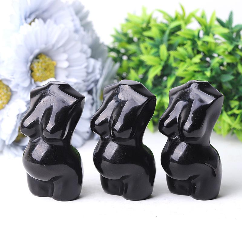 3" Black Obsidian Crystal Model Carving Wholesale Crystals