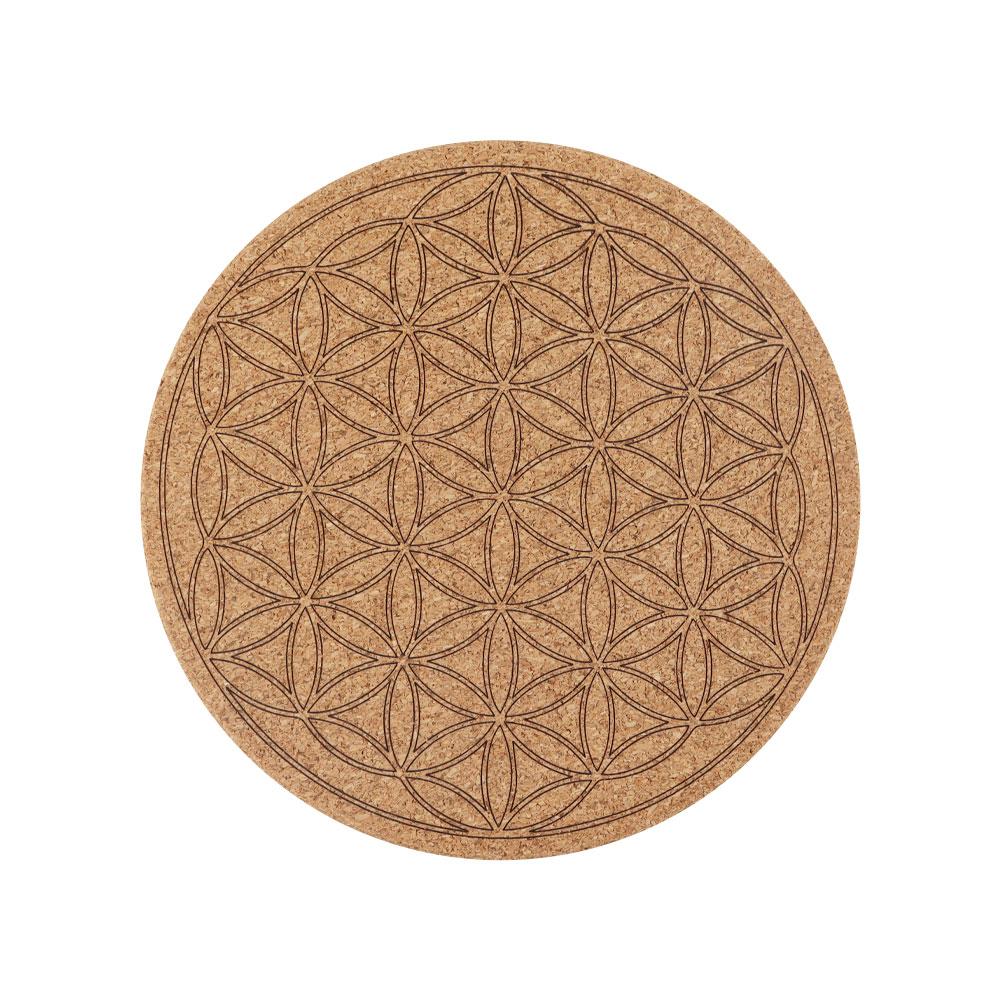 Cork Carved Pattern Coaster Wholesale Crystals