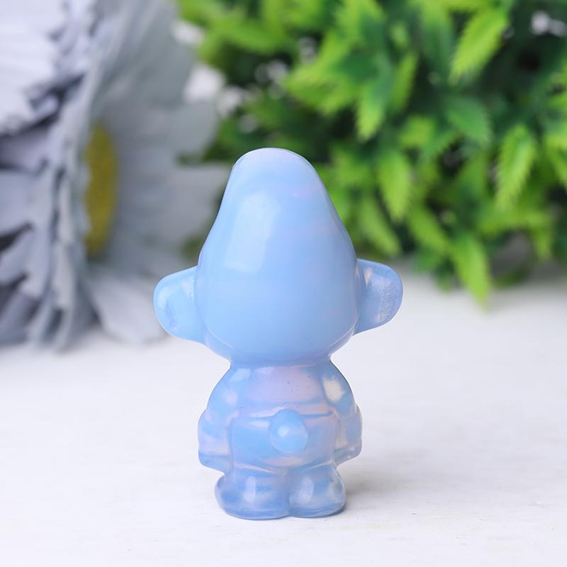 2" Blue Opalite Smurfs Crystal Carvings Wholesale Crystals