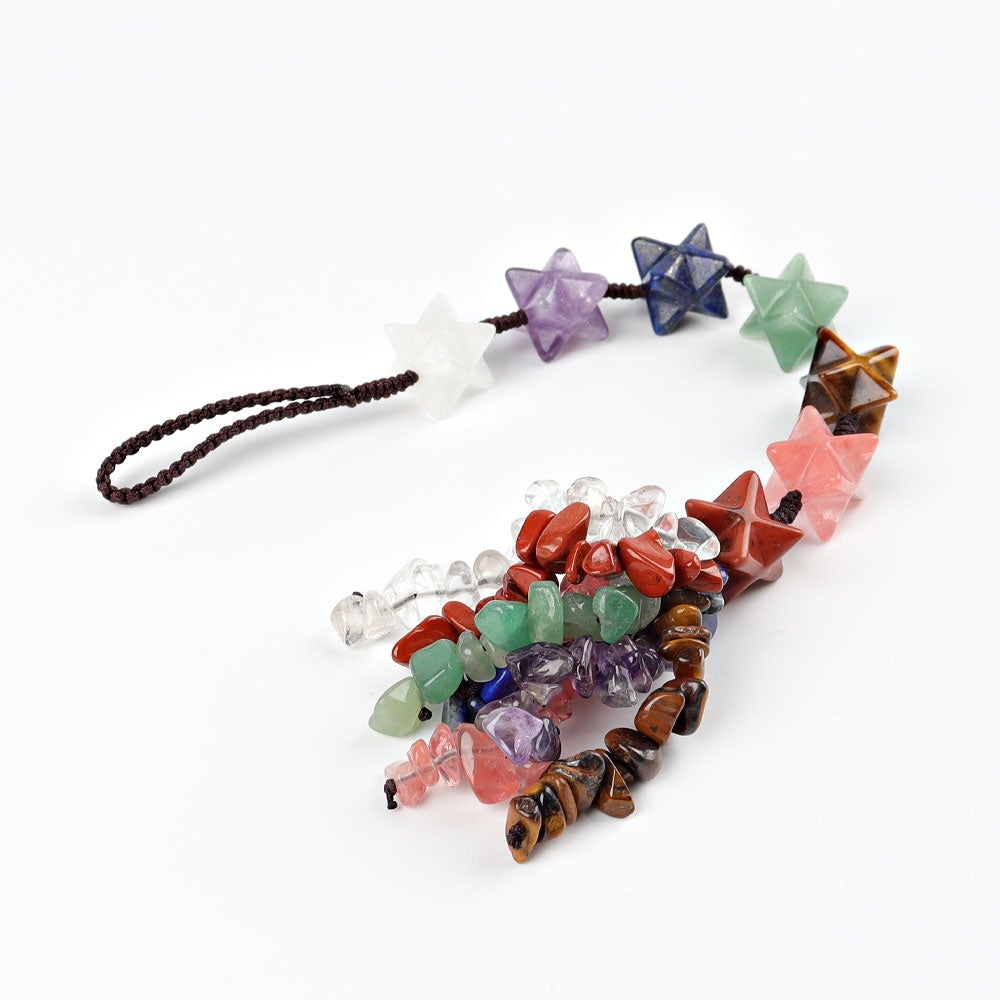 10" Chakra Crystal Hanging Ornament Wholesale Crystals