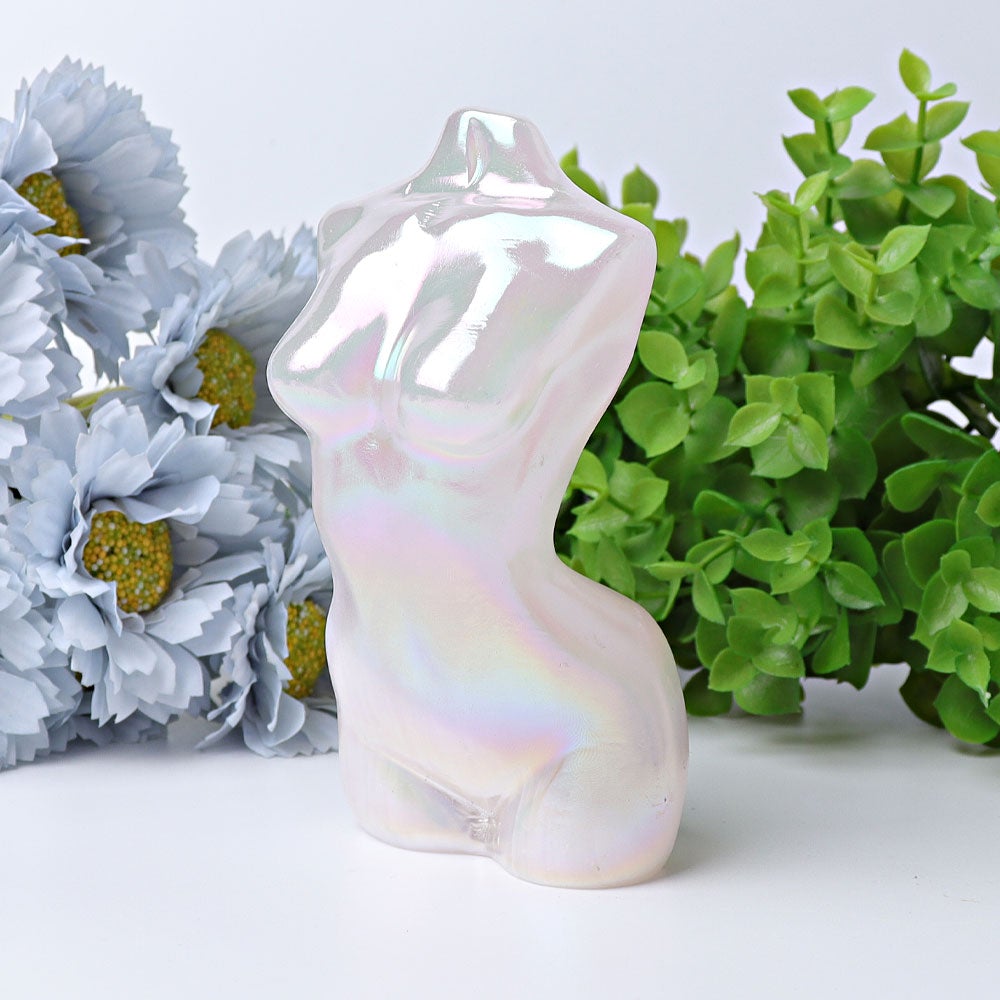 5" Aura Woman Model Body Angel Crystal Carvings Wholesale Crystals