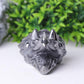 3.5" Terahertz Dragon Head Crystal Hematite Carvings Wholesale Crystals