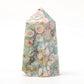 Green Flower Agate Tower Wholesale Crystals