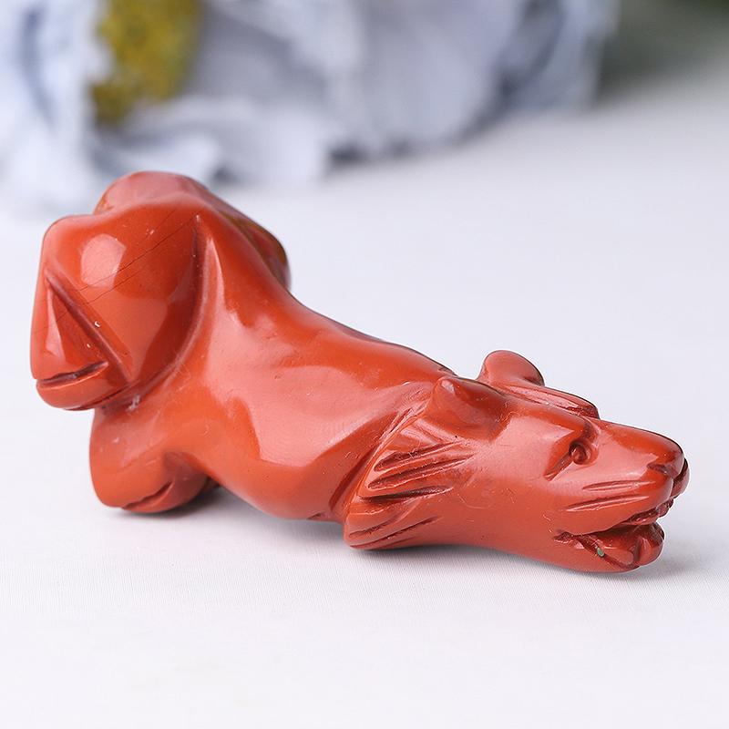 2.5" Wolf Crystal Carvings Wholesale Crystals