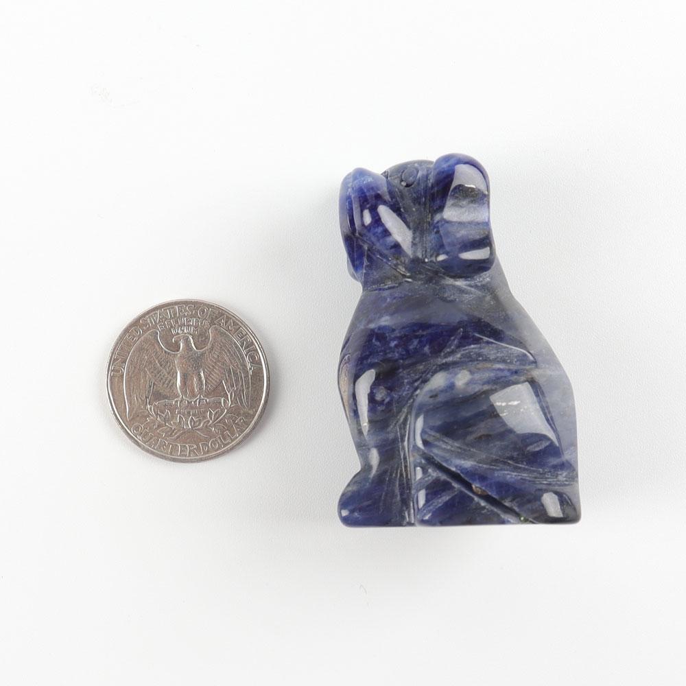 2" Sodalite Dog Figurine Crystal Carvings Wholesale Crystals