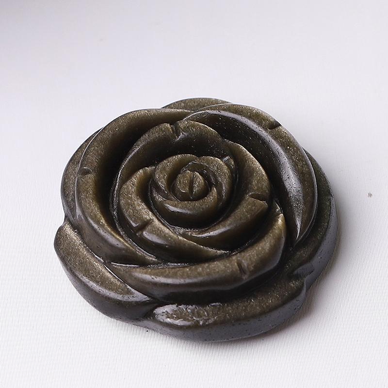1.2" Rose Flower Crystal Carvings Wholesale Crystals