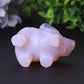 3" Pink Opalite Elephant Crystal Carvings Wholesale Crystals